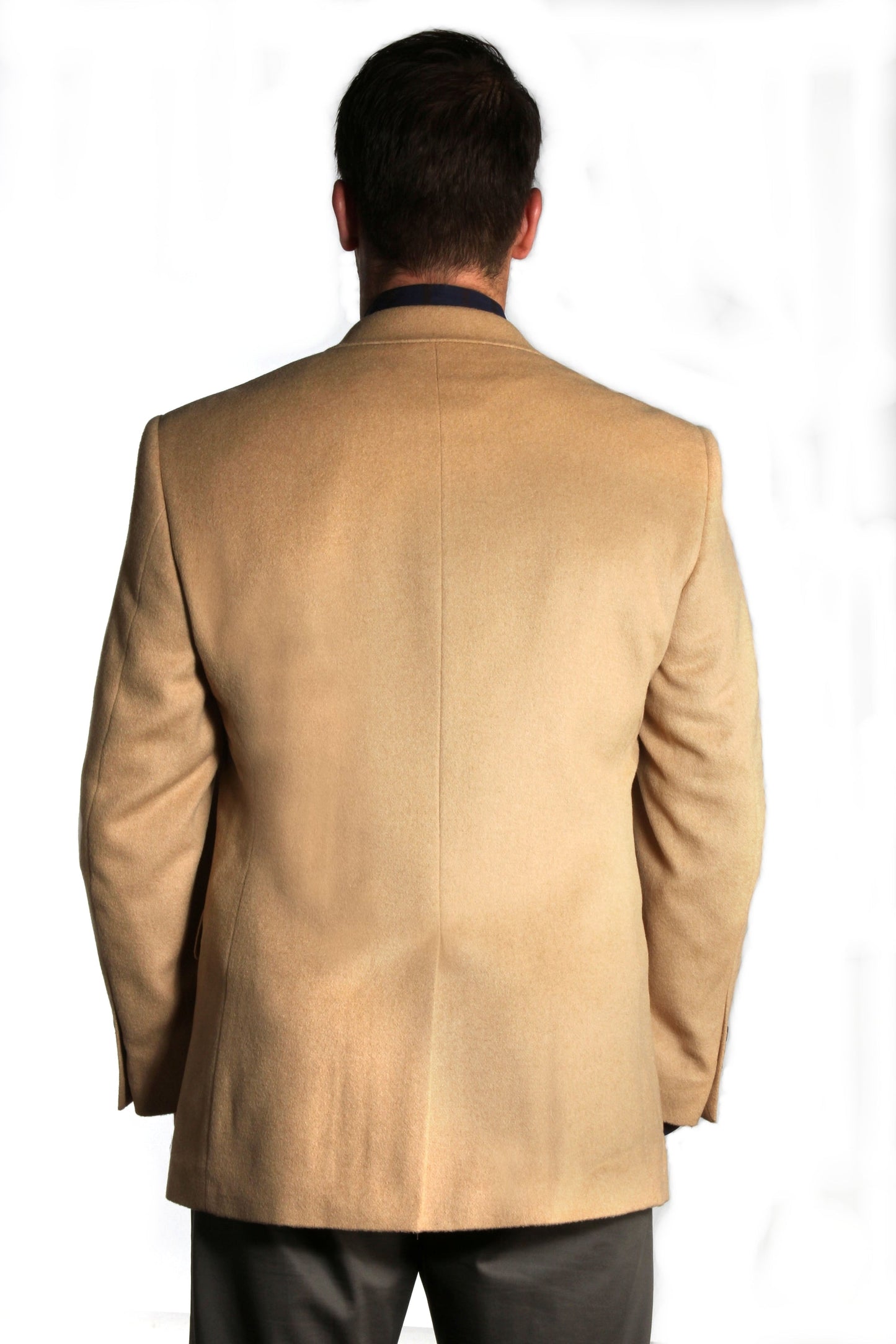 man in SIENNA Camel Sportcoat showing back
