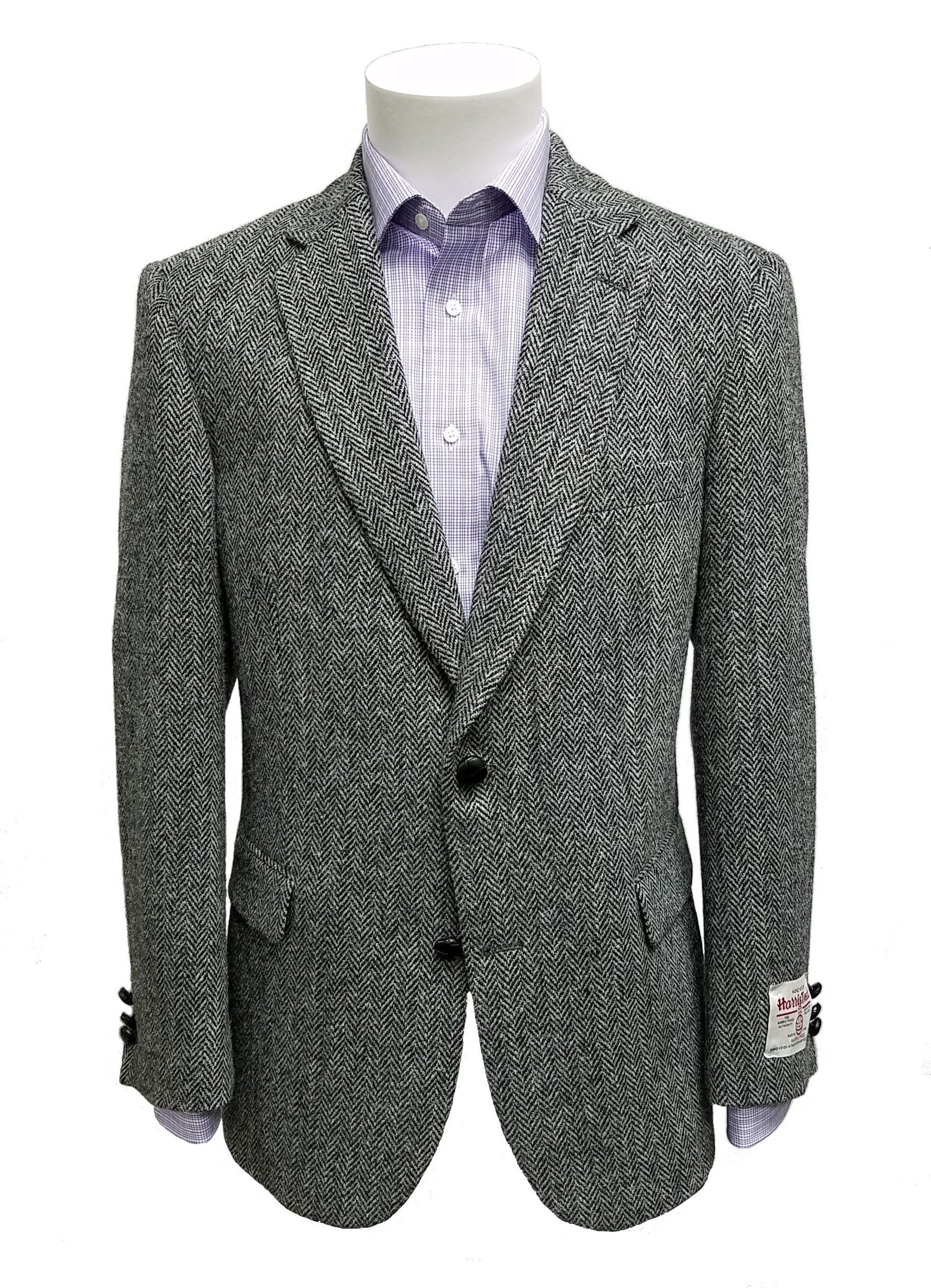 CLARK Grey Harringbone Sportcoat